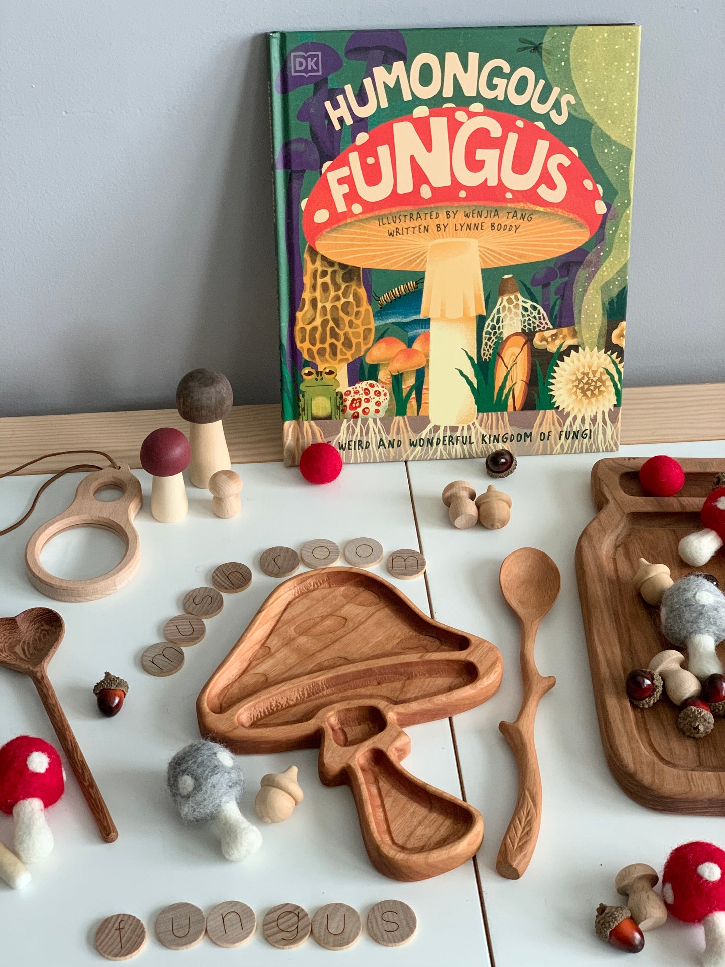 Fungus Mushroom Plate / Sensory Tray