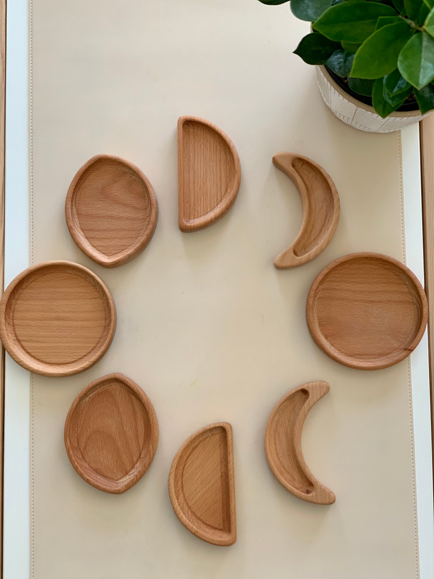 Moon Phase Tinker Tray Sensory Plates