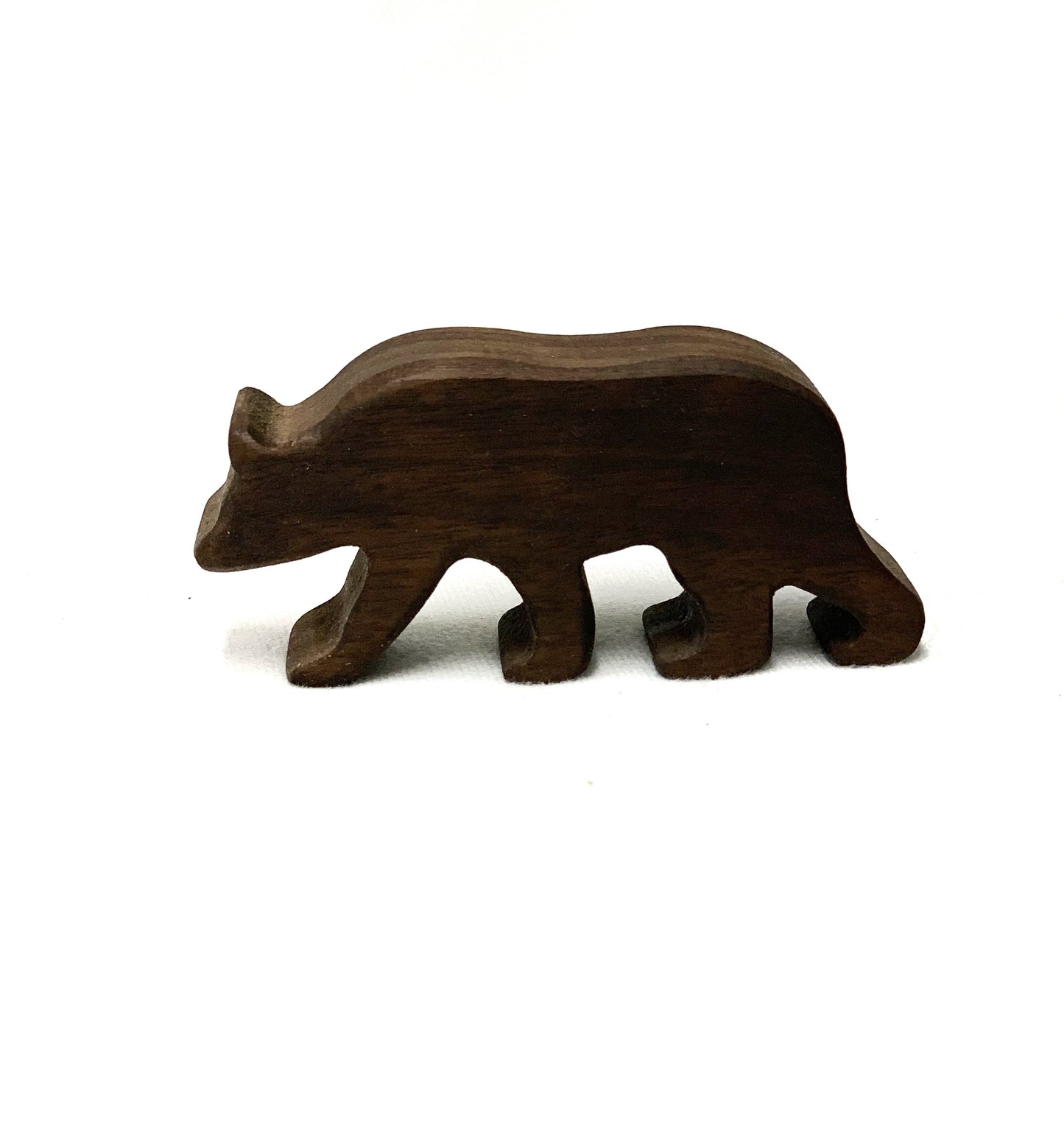 Walking Bear Woodland Wood Toy Figurines