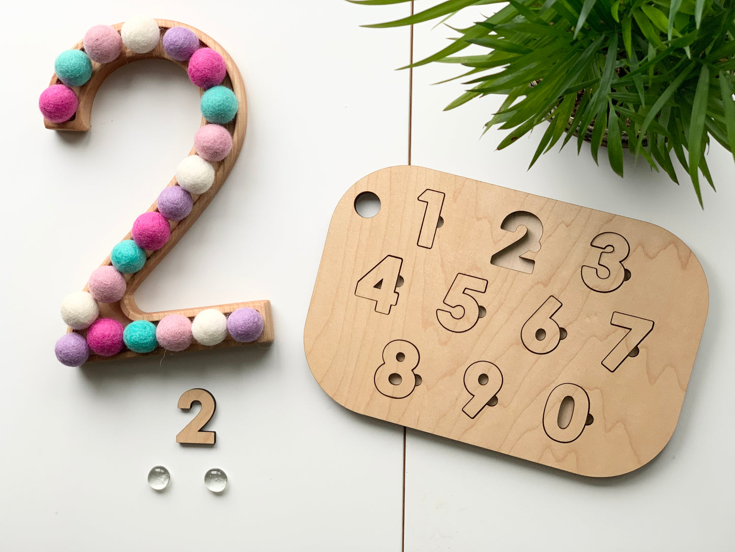 Number Puzzle Flisat Table Top Insert