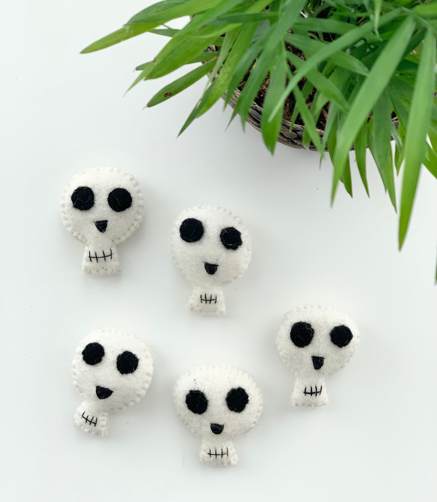 One Felt Halloween Skull