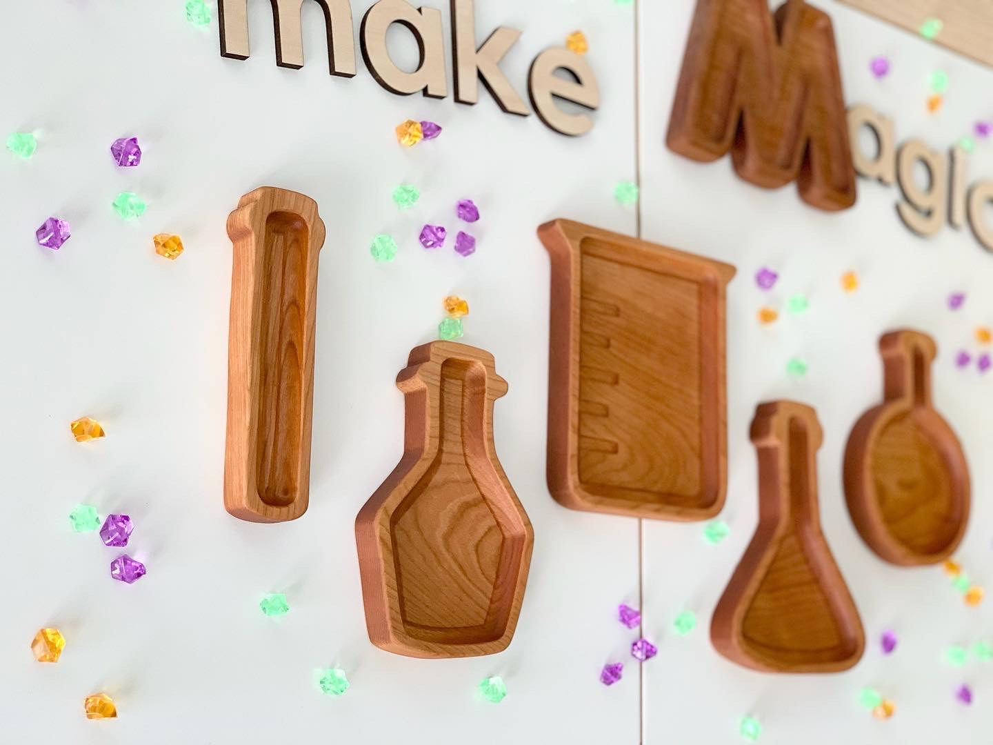 Potion Bottle Plates / Science Beakers Sensory Trays