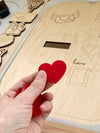 Heart Acrylic Shapes / Loose Parts