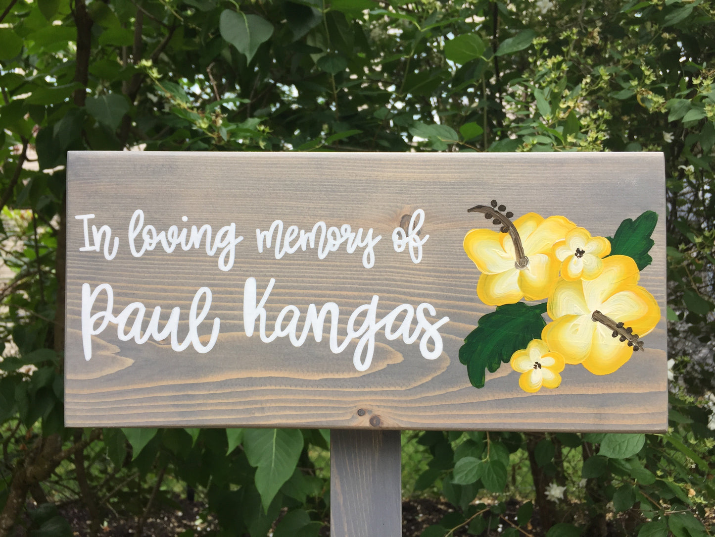 Large Custom Garden Sign