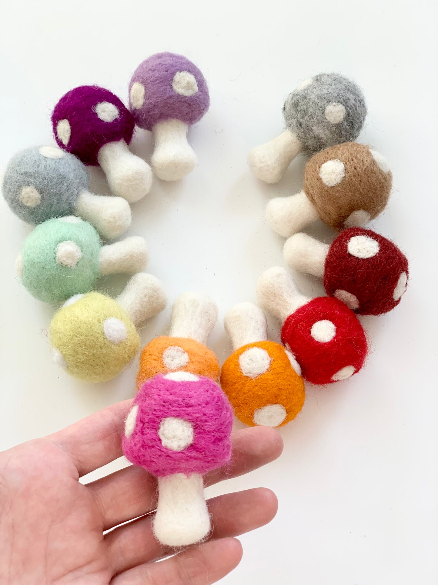 Felt Mushrooms