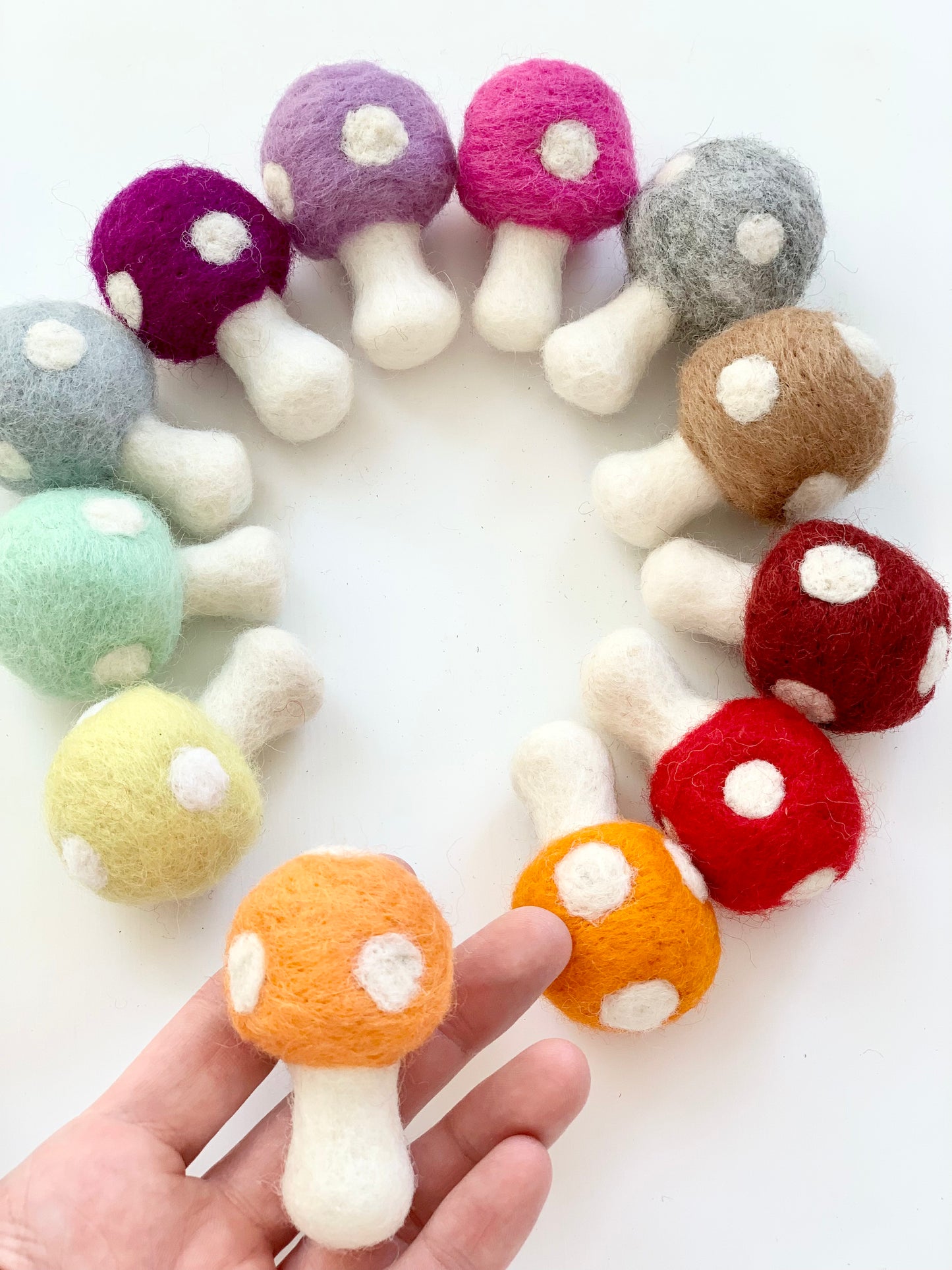 Felt Mushrooms