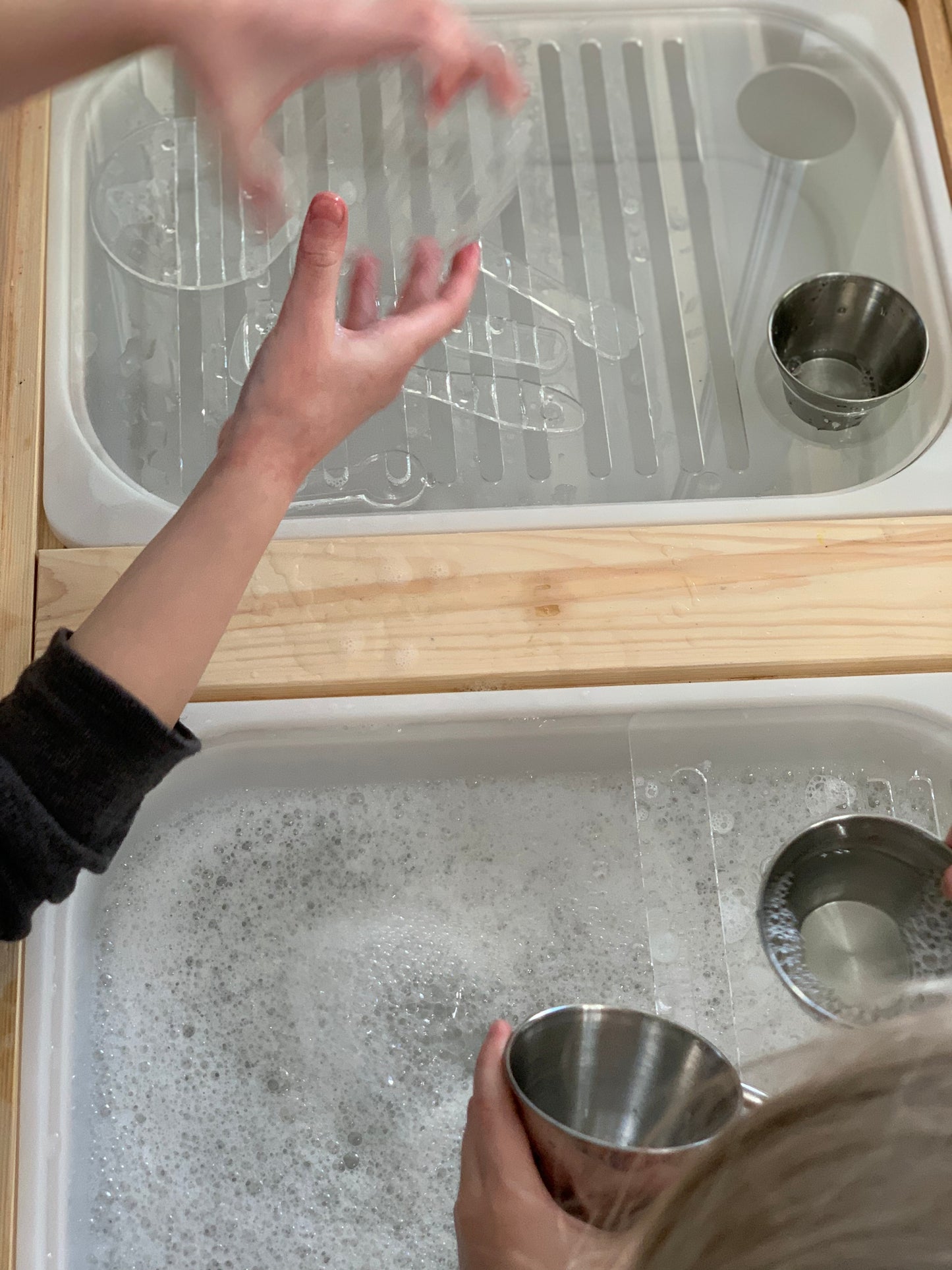 Play Kitchen Sink and Dish Rack Flisat Table Top Insert