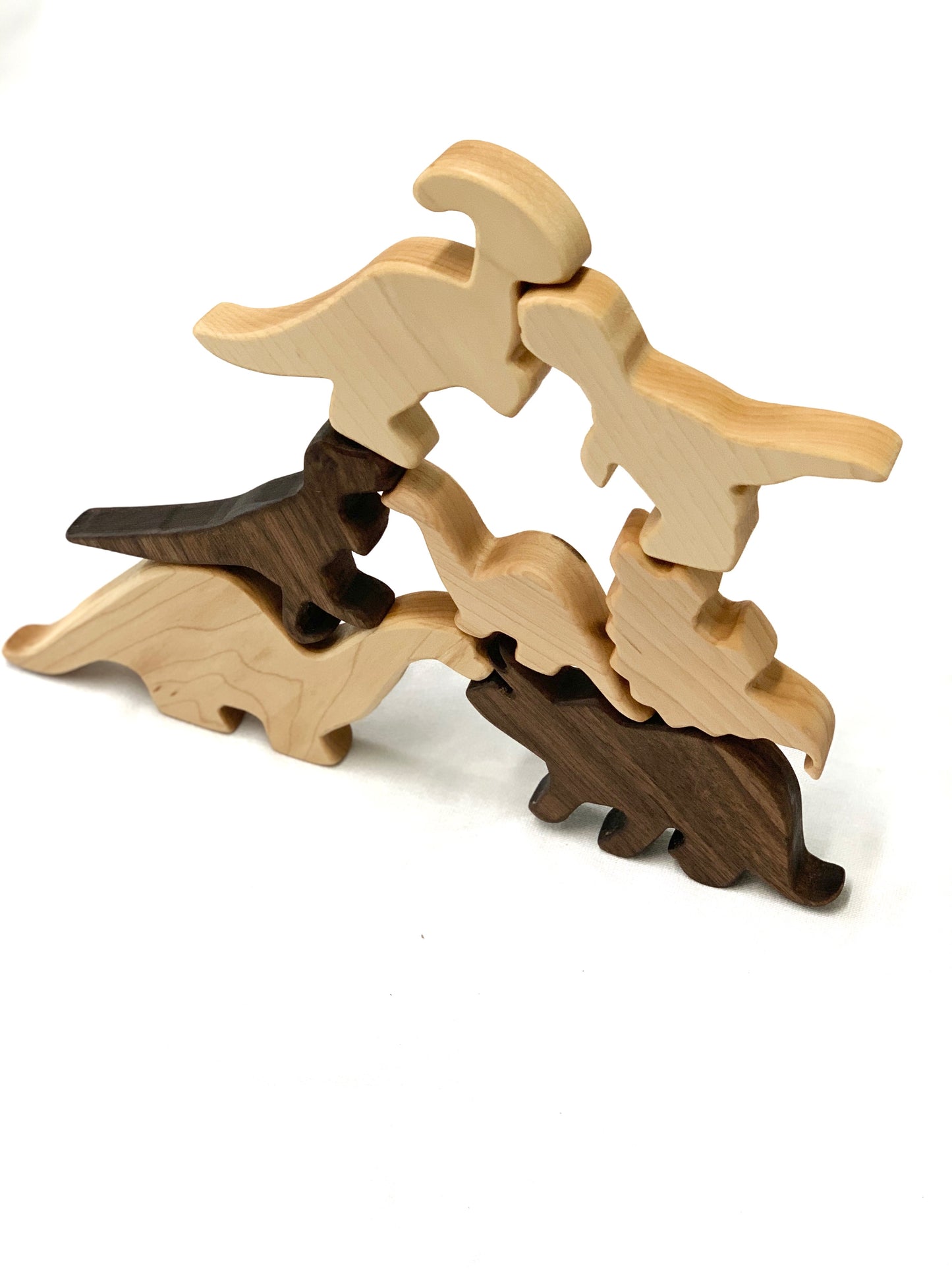 Dinosaur Animal Wood Toy Figurines