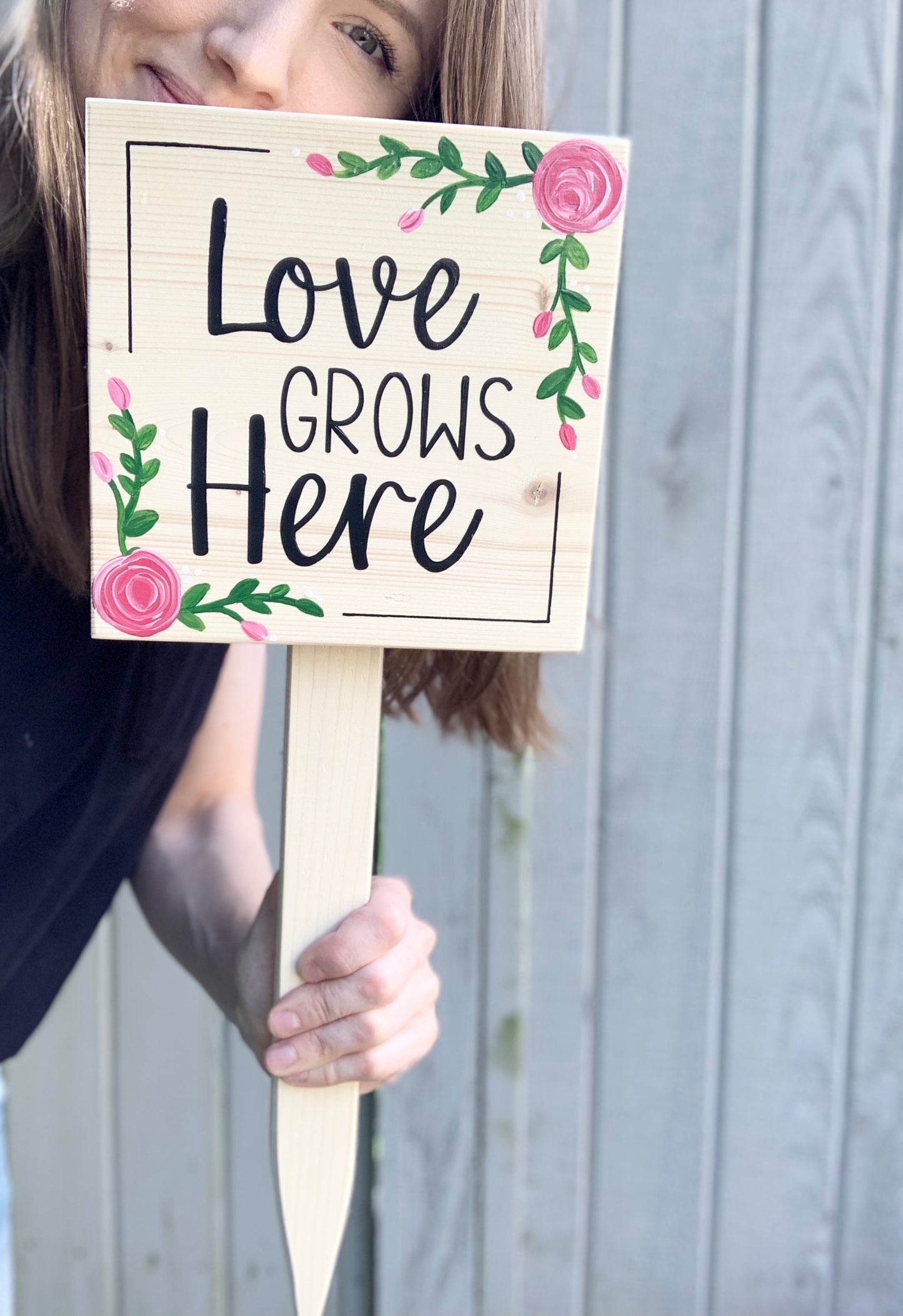 Square Garden Sign