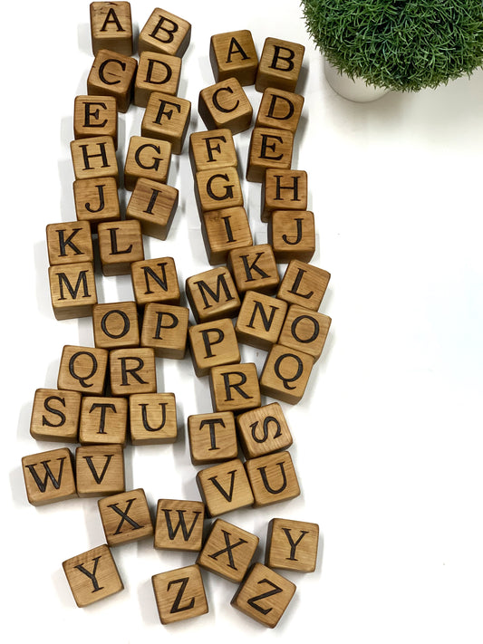 2” Alphabet Wood Blocks