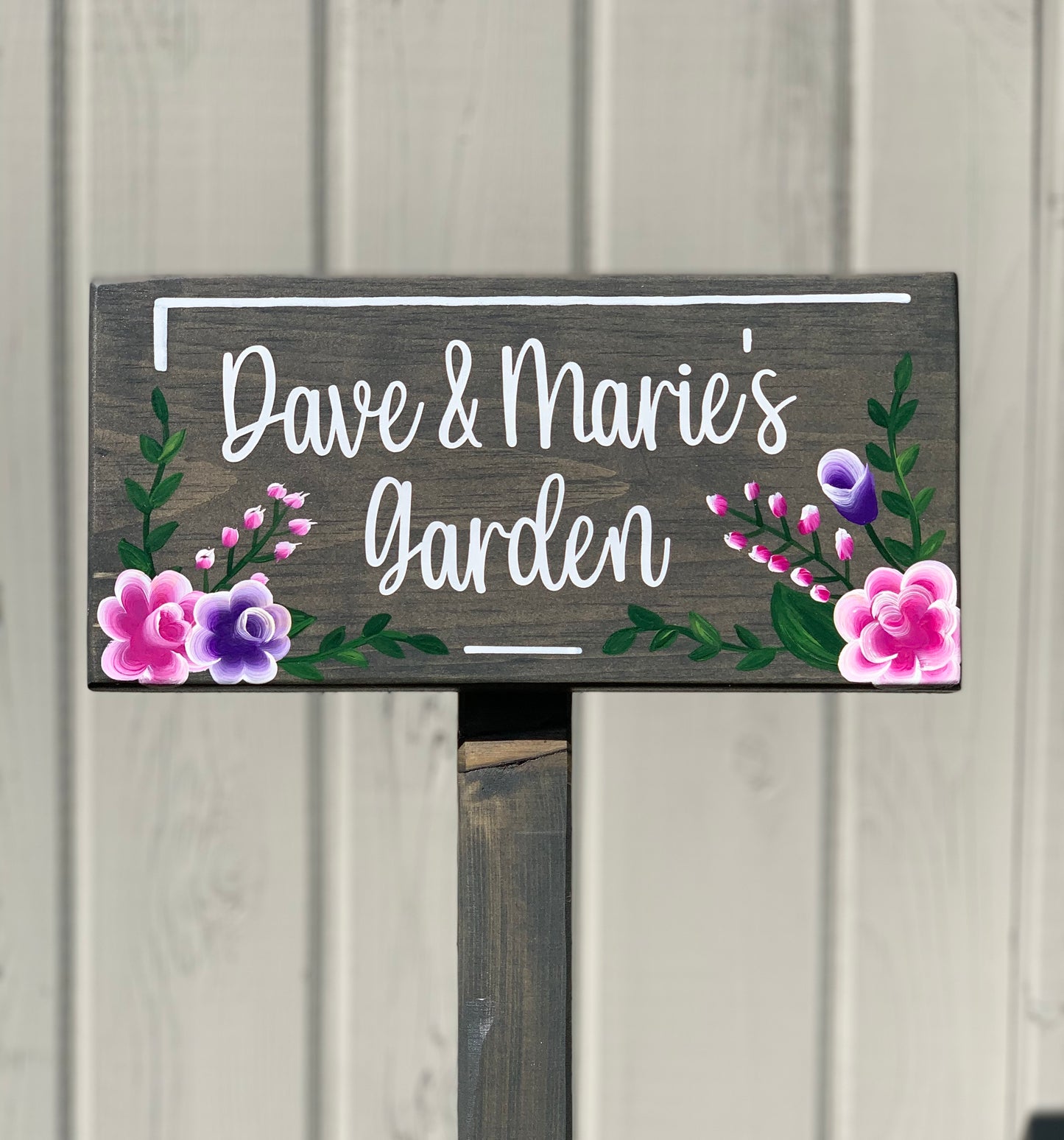 Large Custom Garden Sign