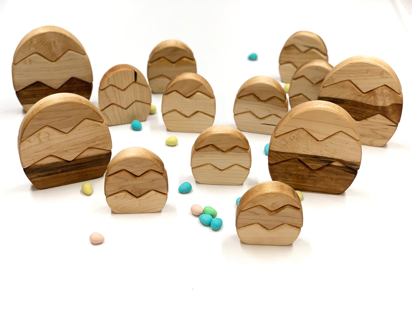 Hardwood Stacking Easter Egg