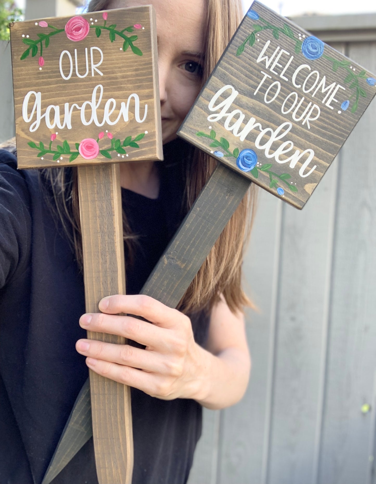 Square Garden Sign