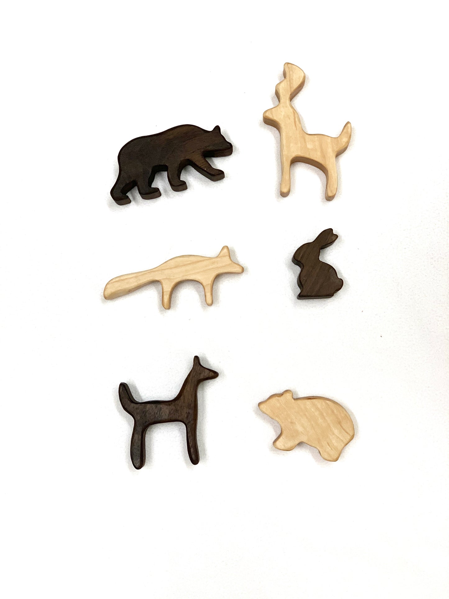 Fox Woodland Animal Wood Toy Figurines