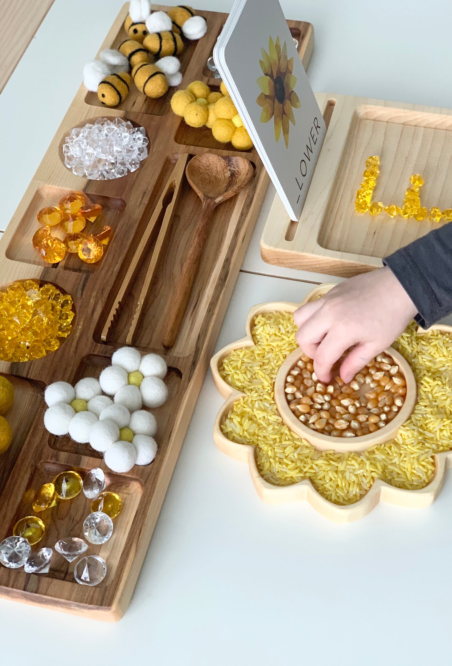 Sunflower Plate / Sensory Tray