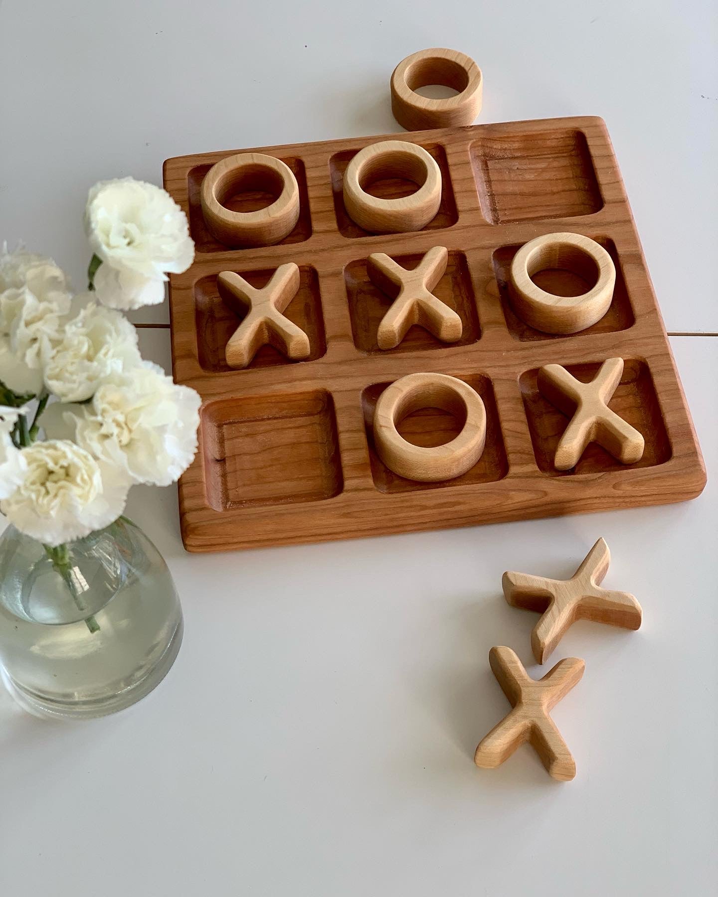 Wooden 3 x 3 Grid / 9 Frame / Tic Tac Toe Board / Sensory Tray