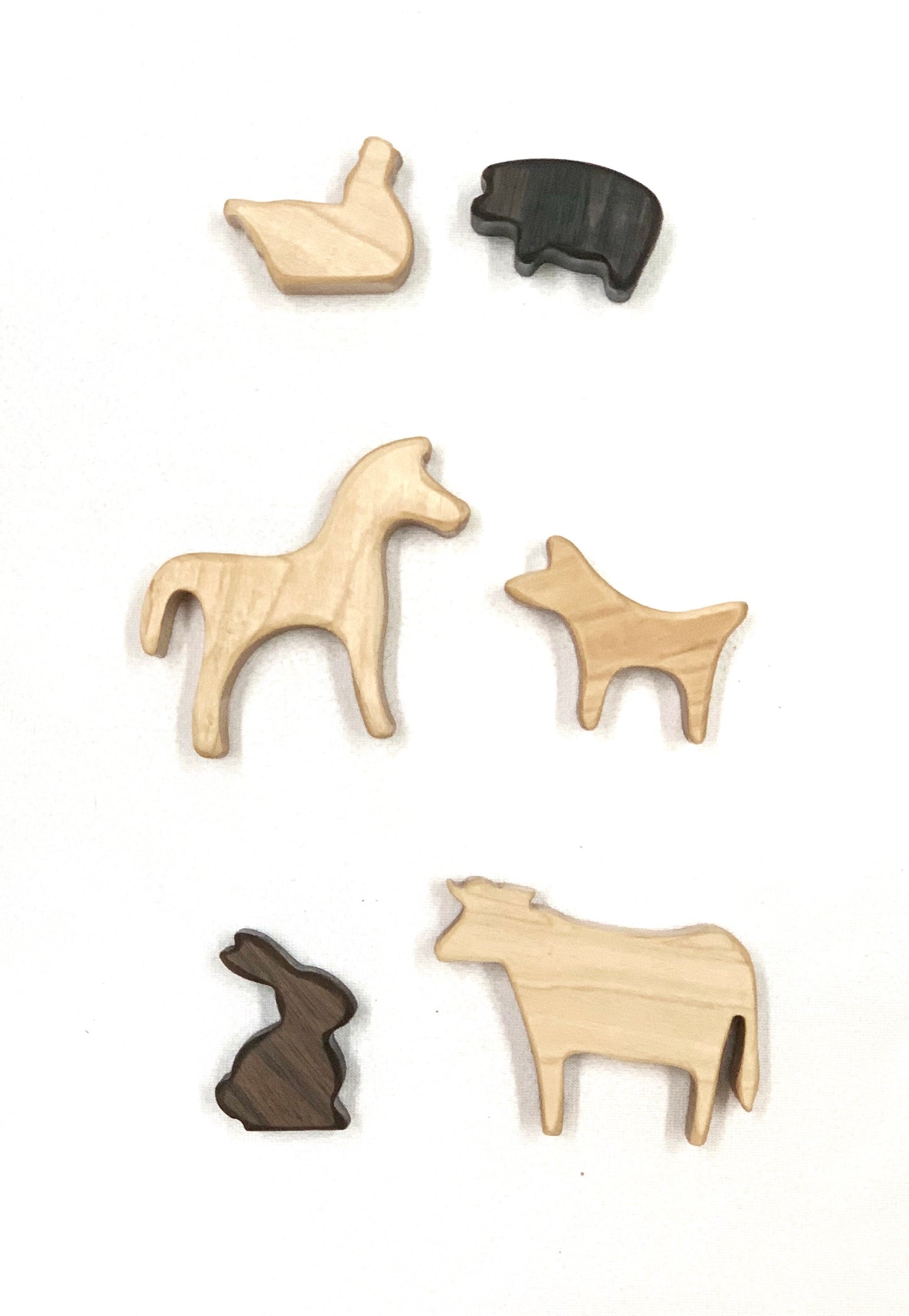 Farm Animal Wood Toy Figurines