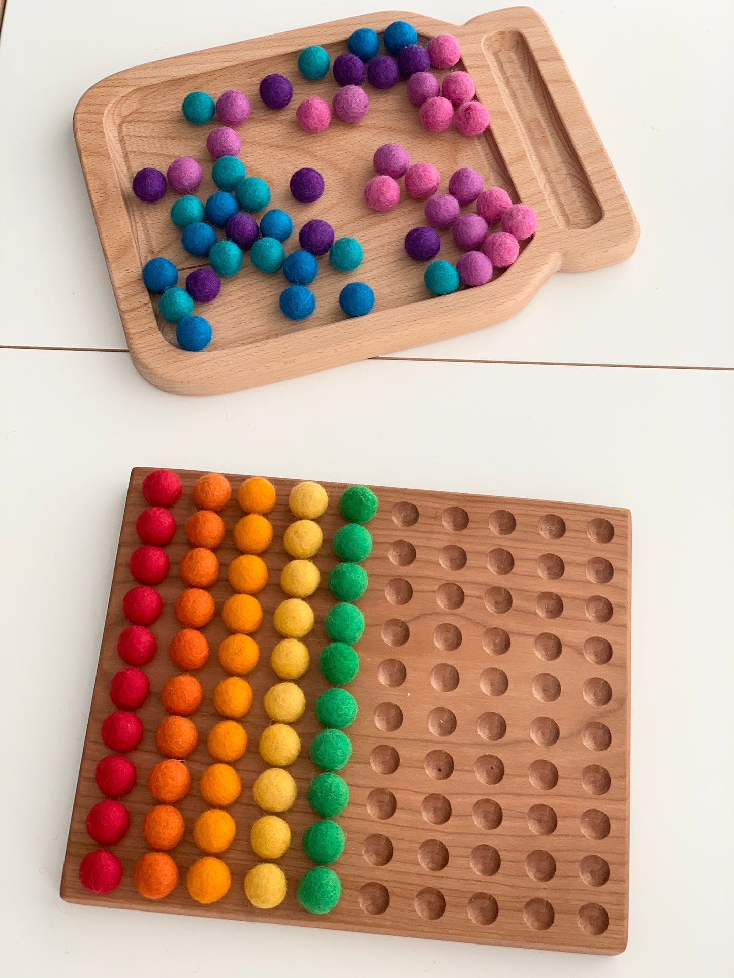 100 Frame Hundred Sorting Board Sensory Tray