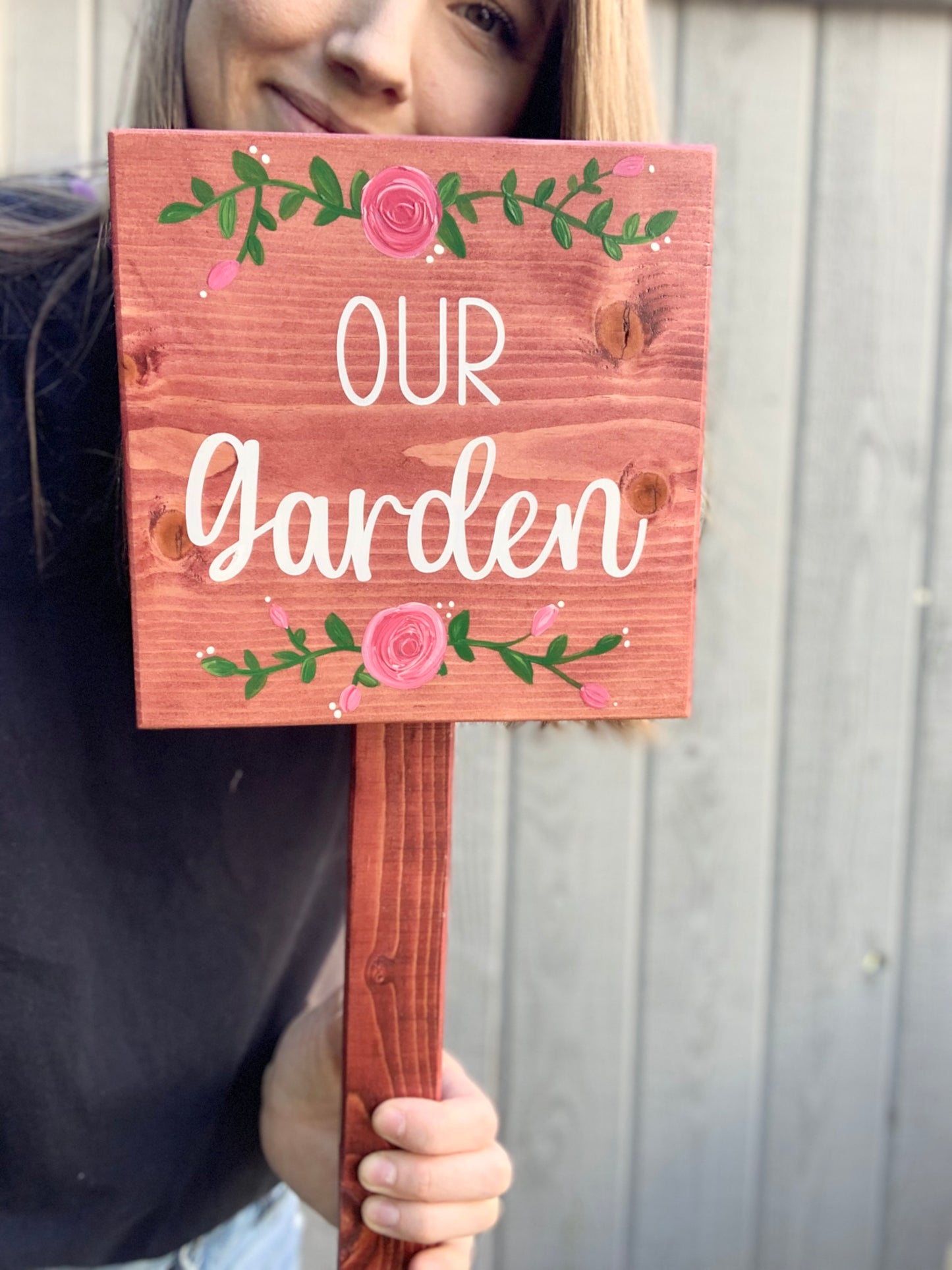 Square Garden Sign