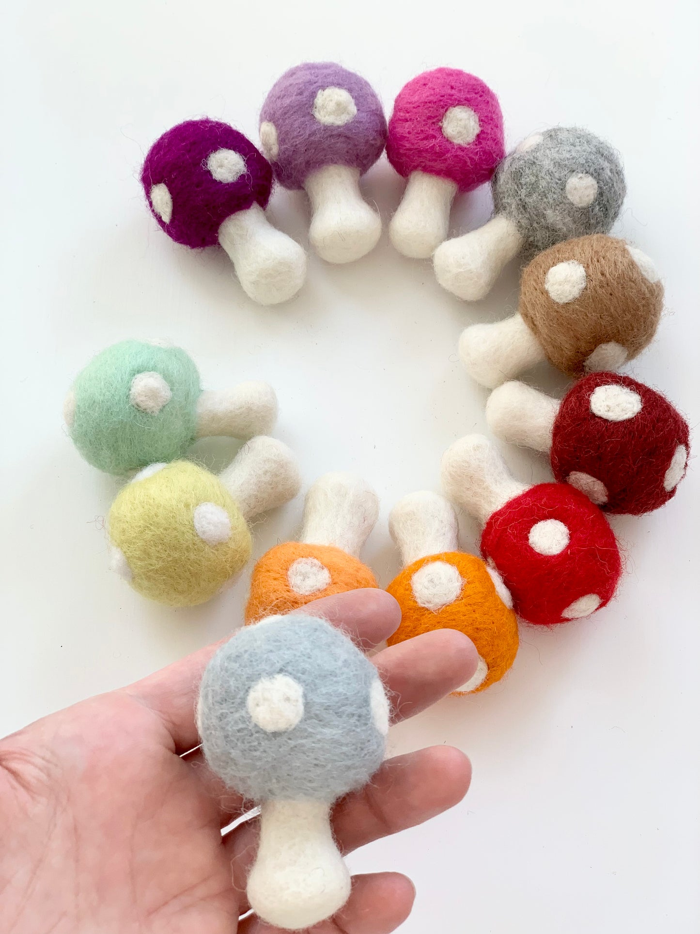 Felt Mushrooms