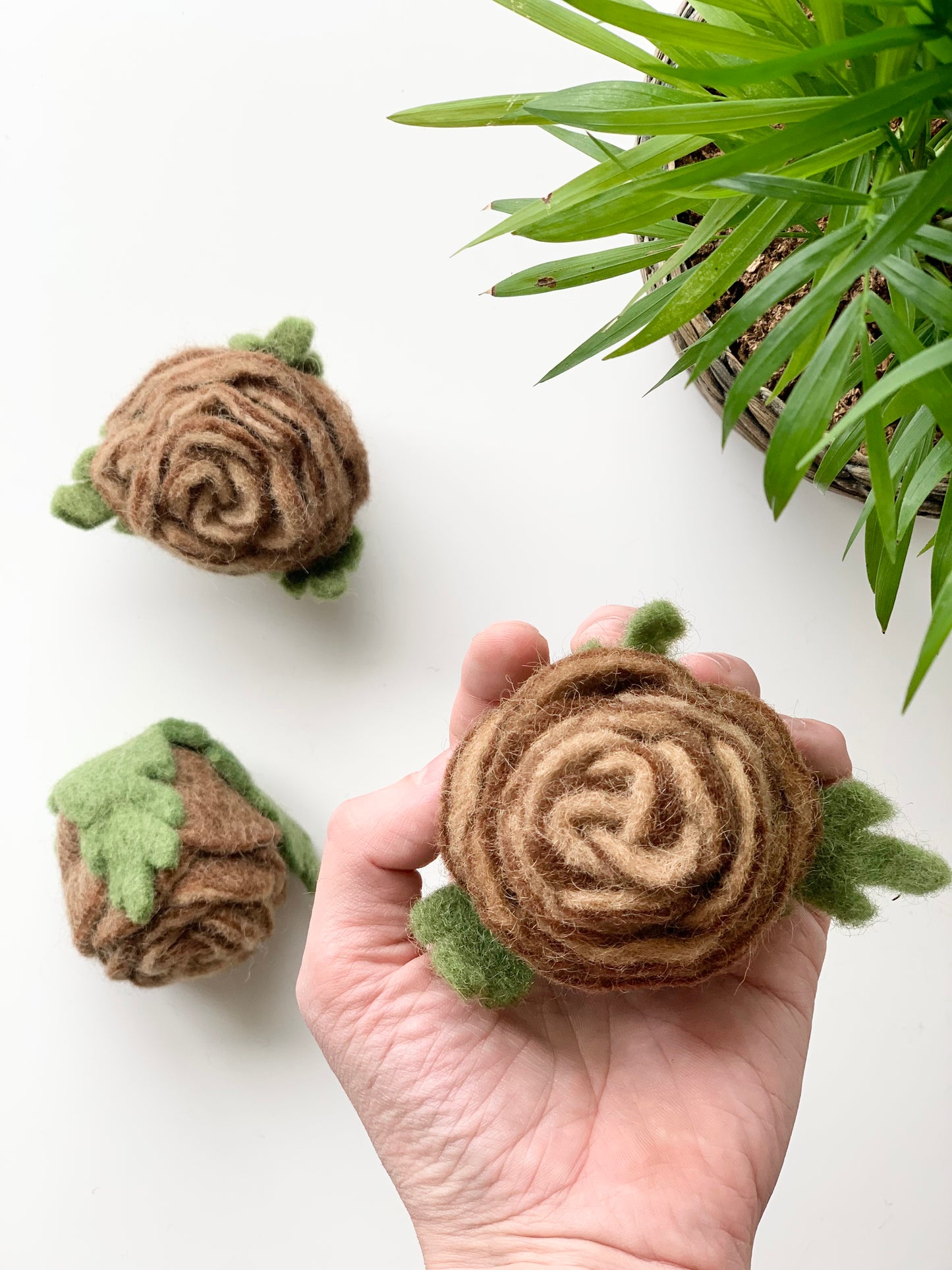 One Felt Pinecone