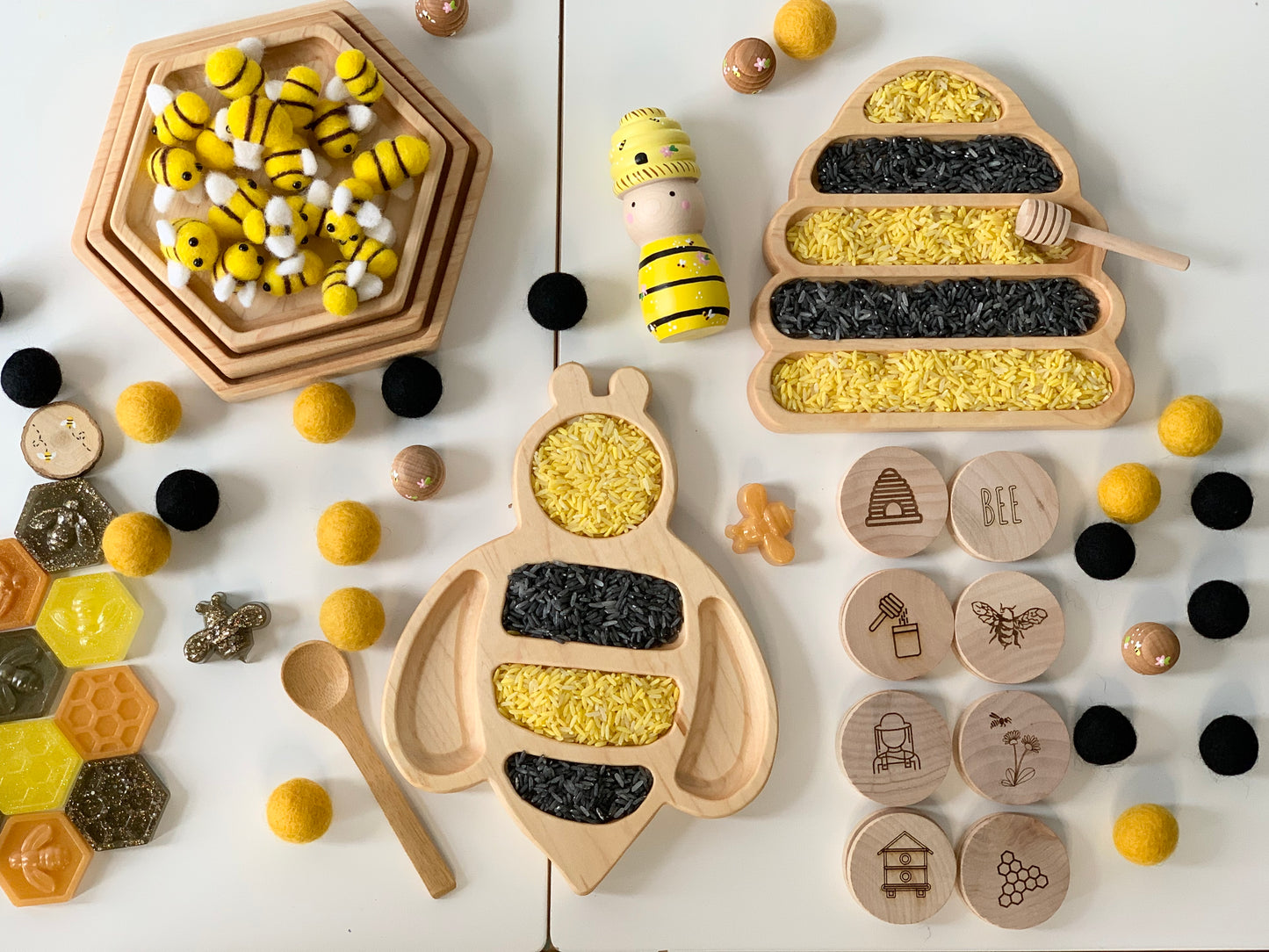 Bumble Bee Plate / Sensory Tray