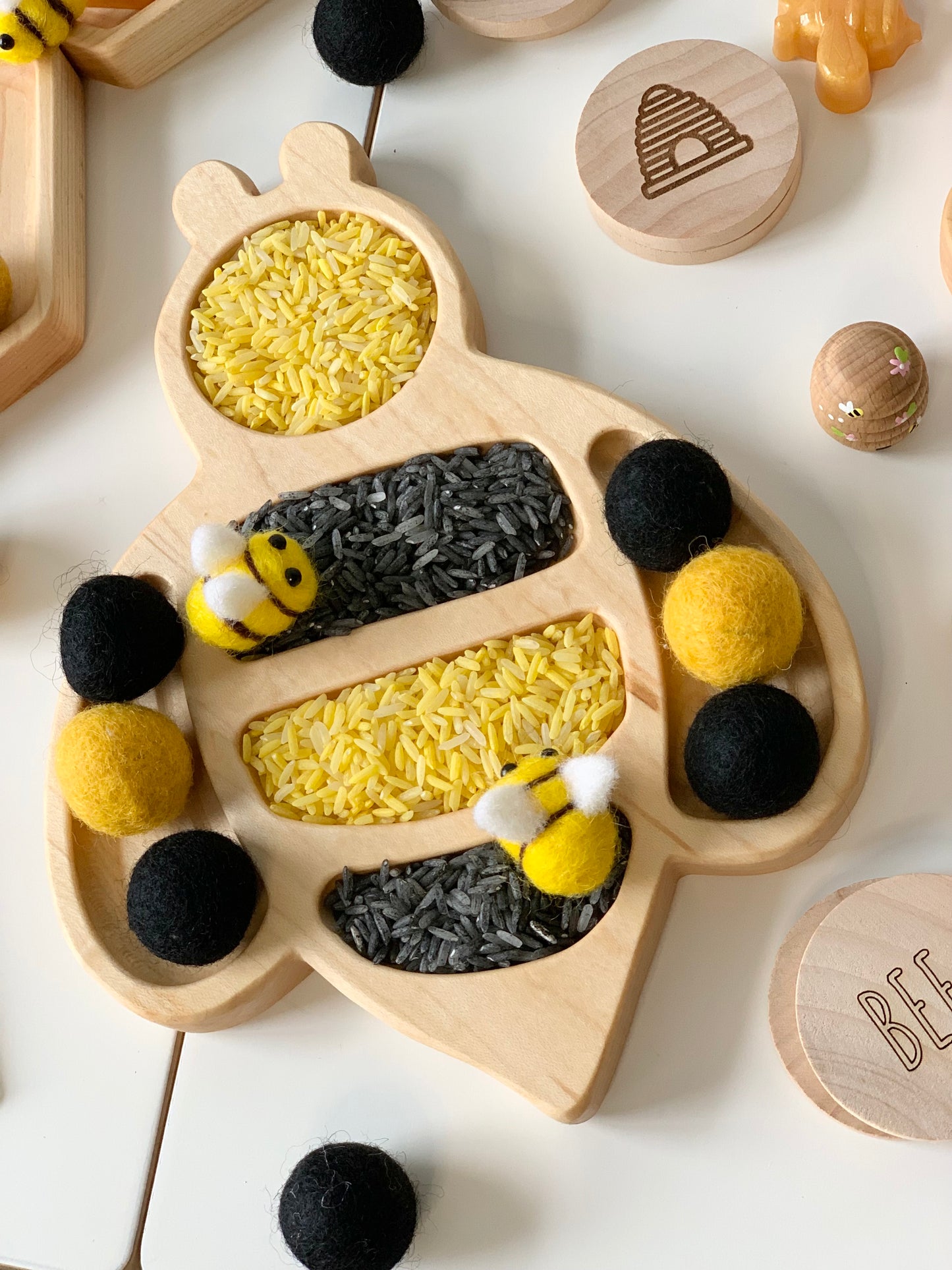 Bumble Bee Plate / Sensory Tray