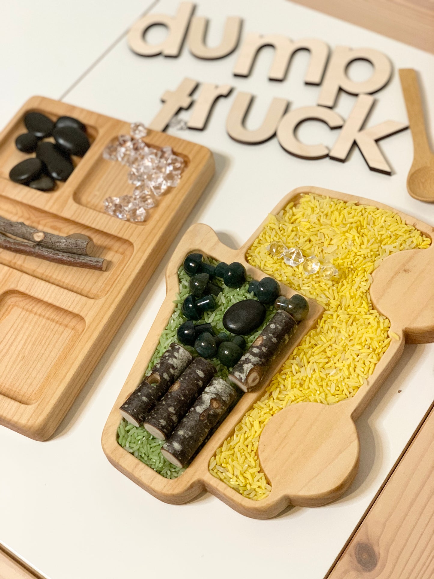 Dump Truck Plate / Sensory Tray