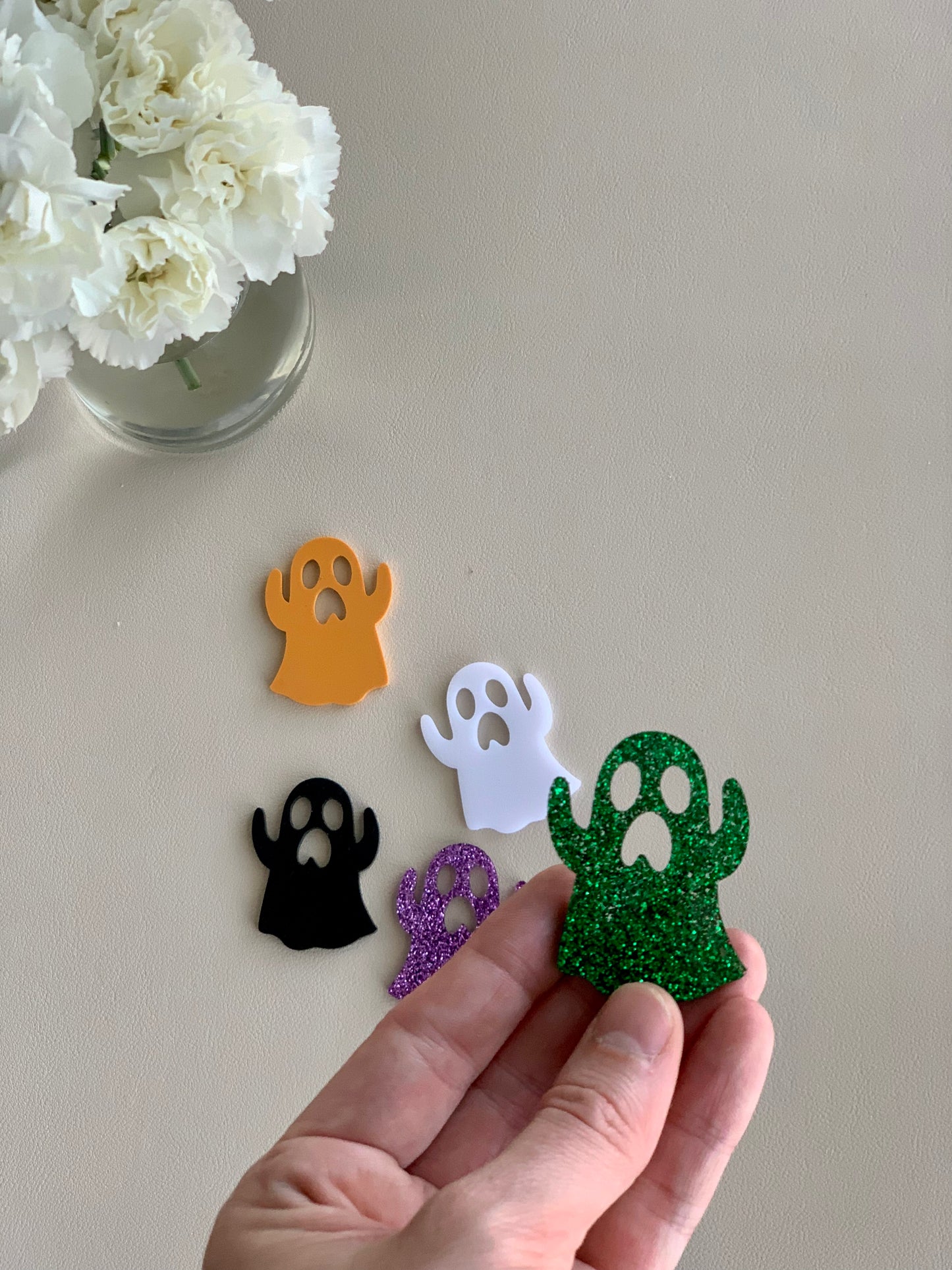 Halloween Ghosts Acrylic Shapes / Loose Parts