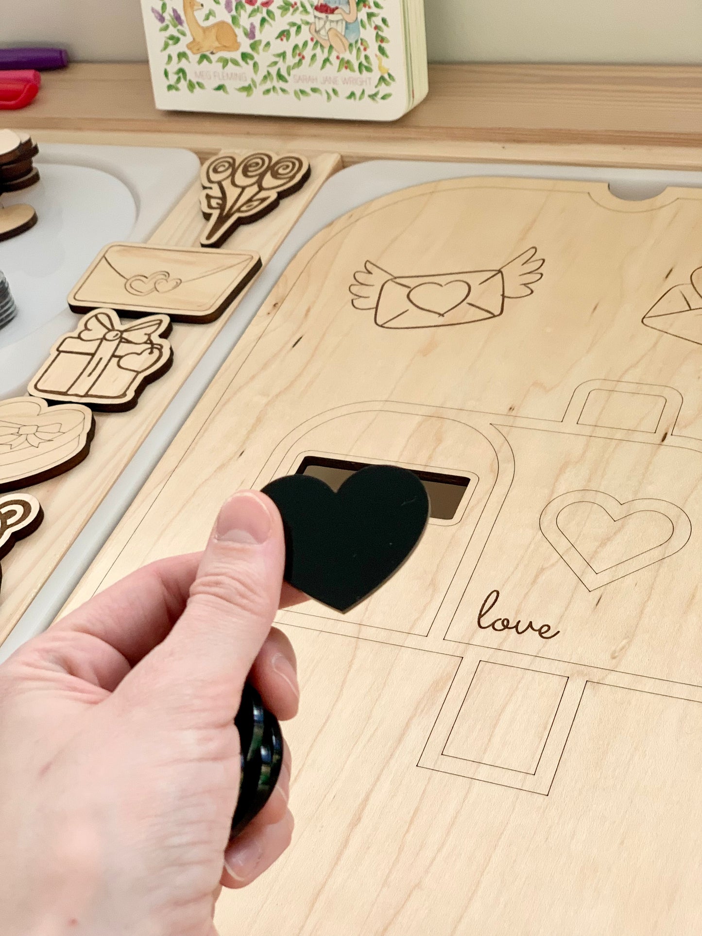 Heart Acrylic Shapes / Loose Parts