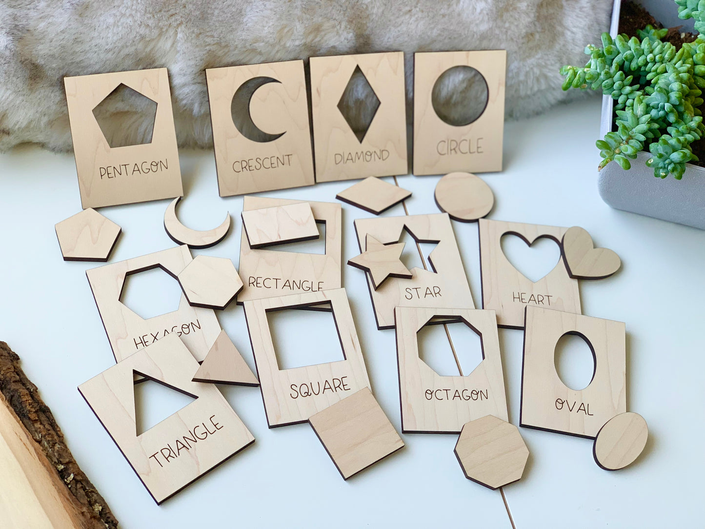 Shape Puzzle Flash Cards, Shape Finders