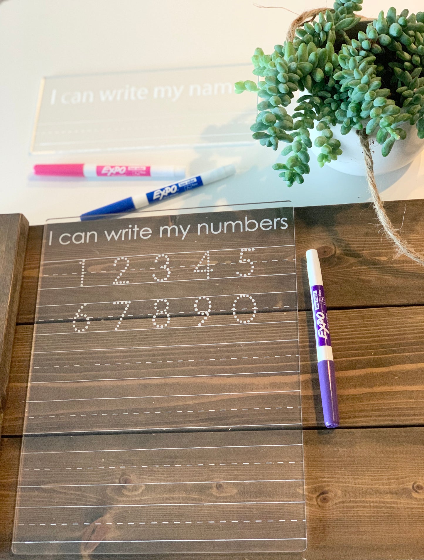 I can write my numbers Acrylic Dry Erase Tracing & Writing Board