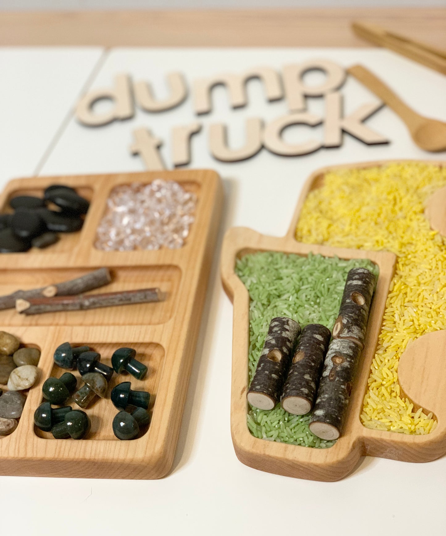 Dump Truck Plate / Sensory Tray