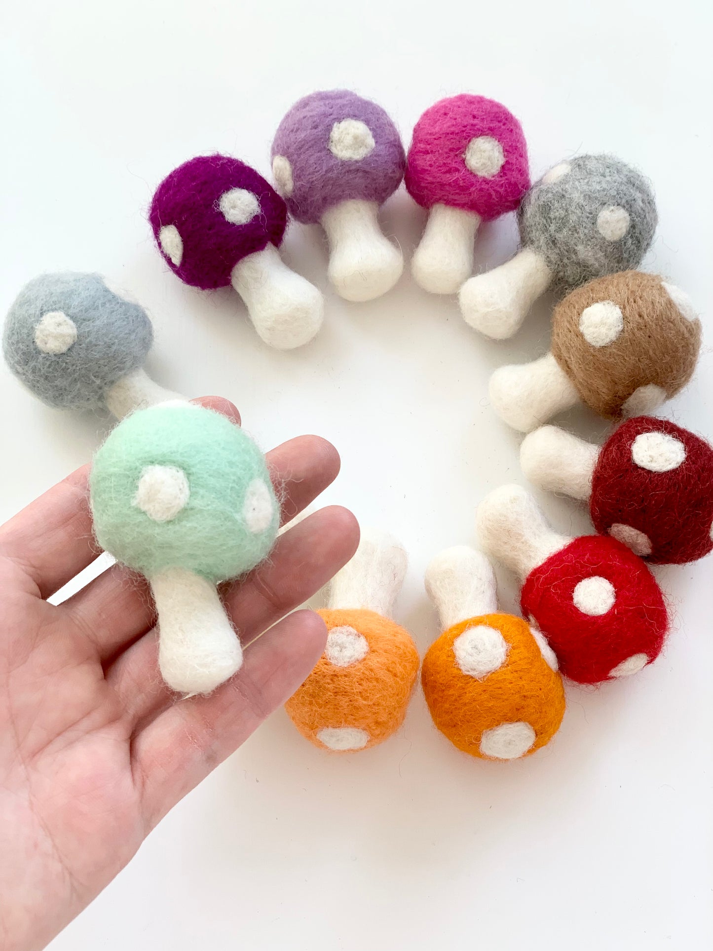 Felt Mushrooms