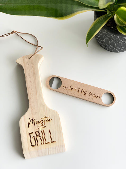 Custom Wooden Barbecue Scraper