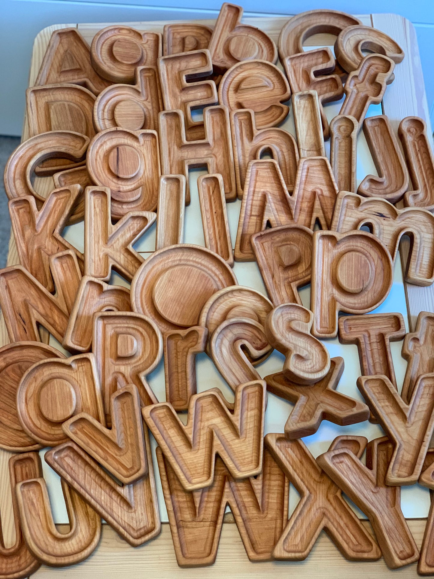 Alphabet Plate / Letter Sensory Trays