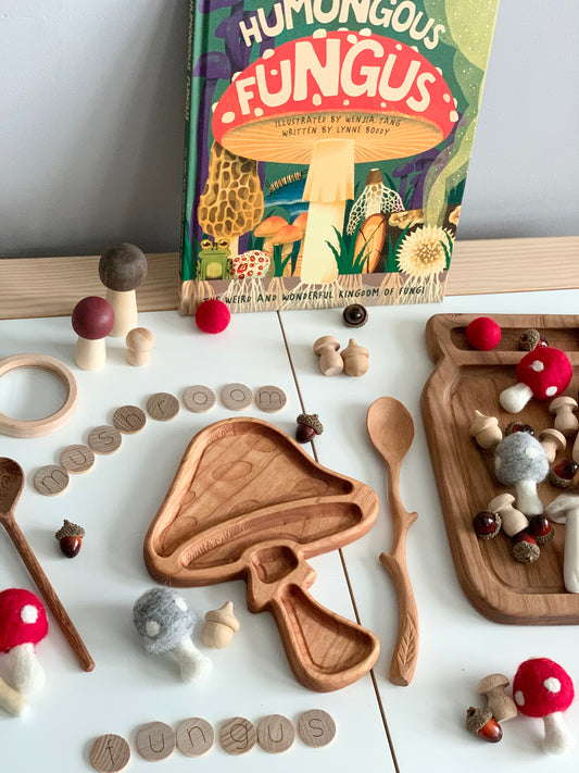 Fungus Mushroom Plate / Sensory Tray