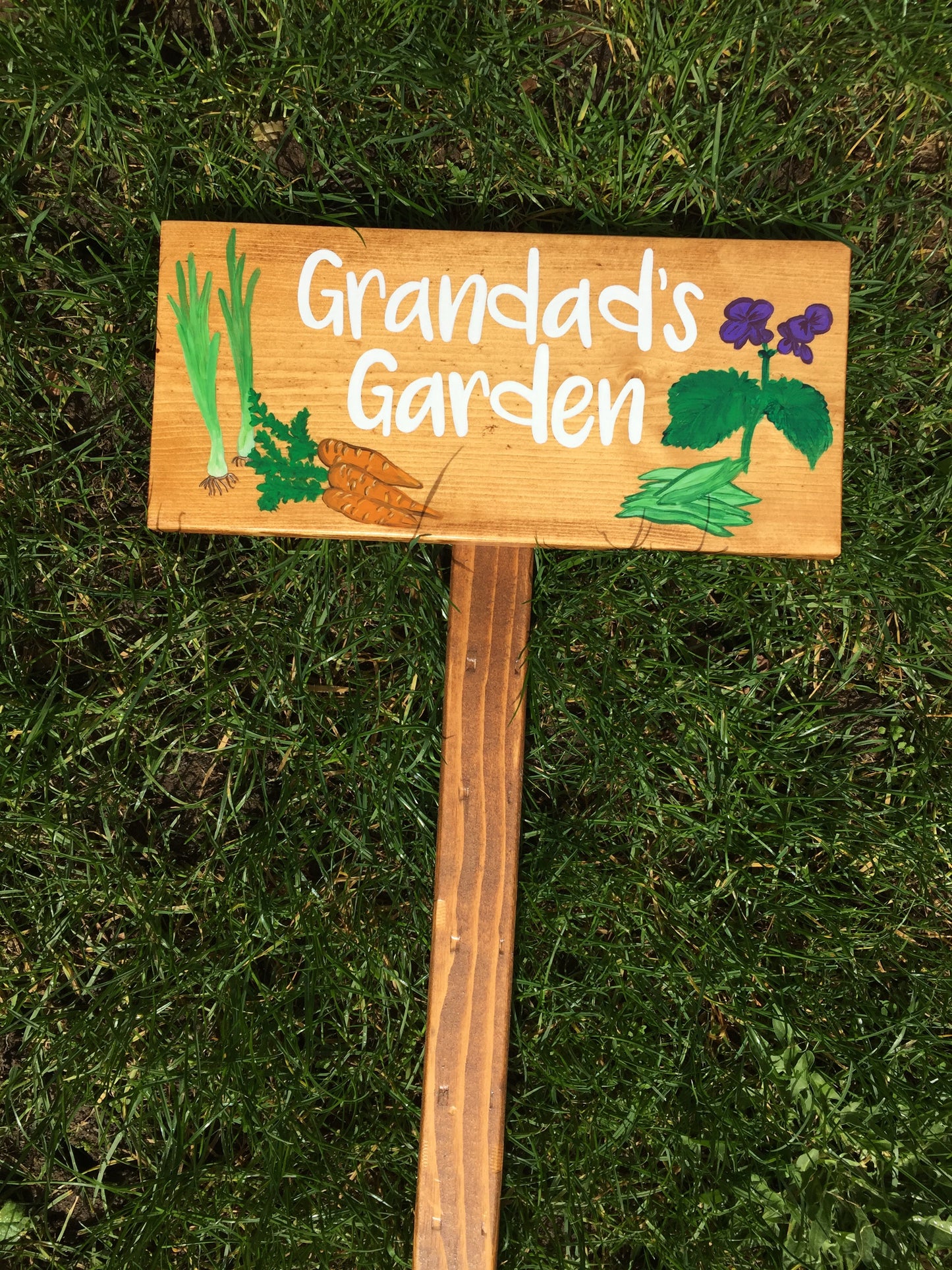 Large Personalized Garden Sign