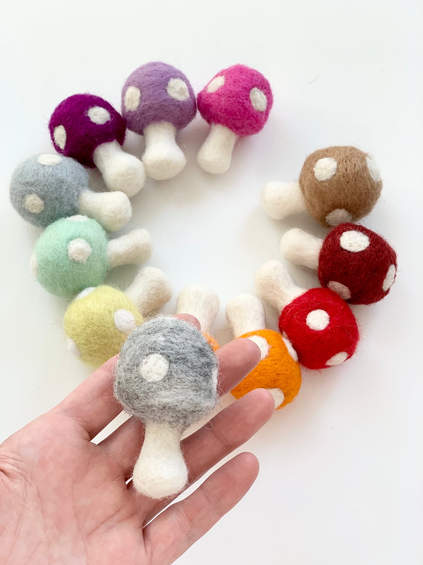 Felt Mushrooms