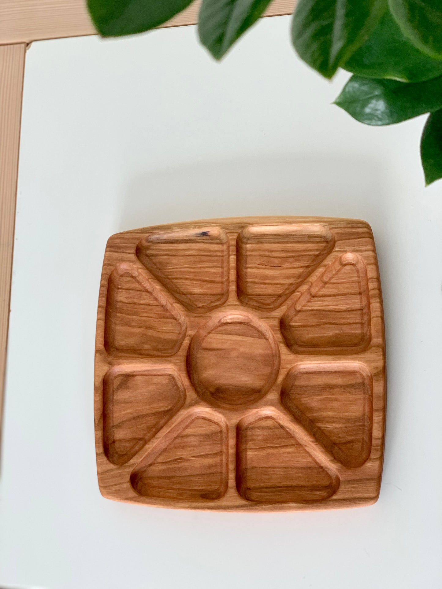 Sun Rays Inspired Square Tinker Tray Plate / Sensory Tray