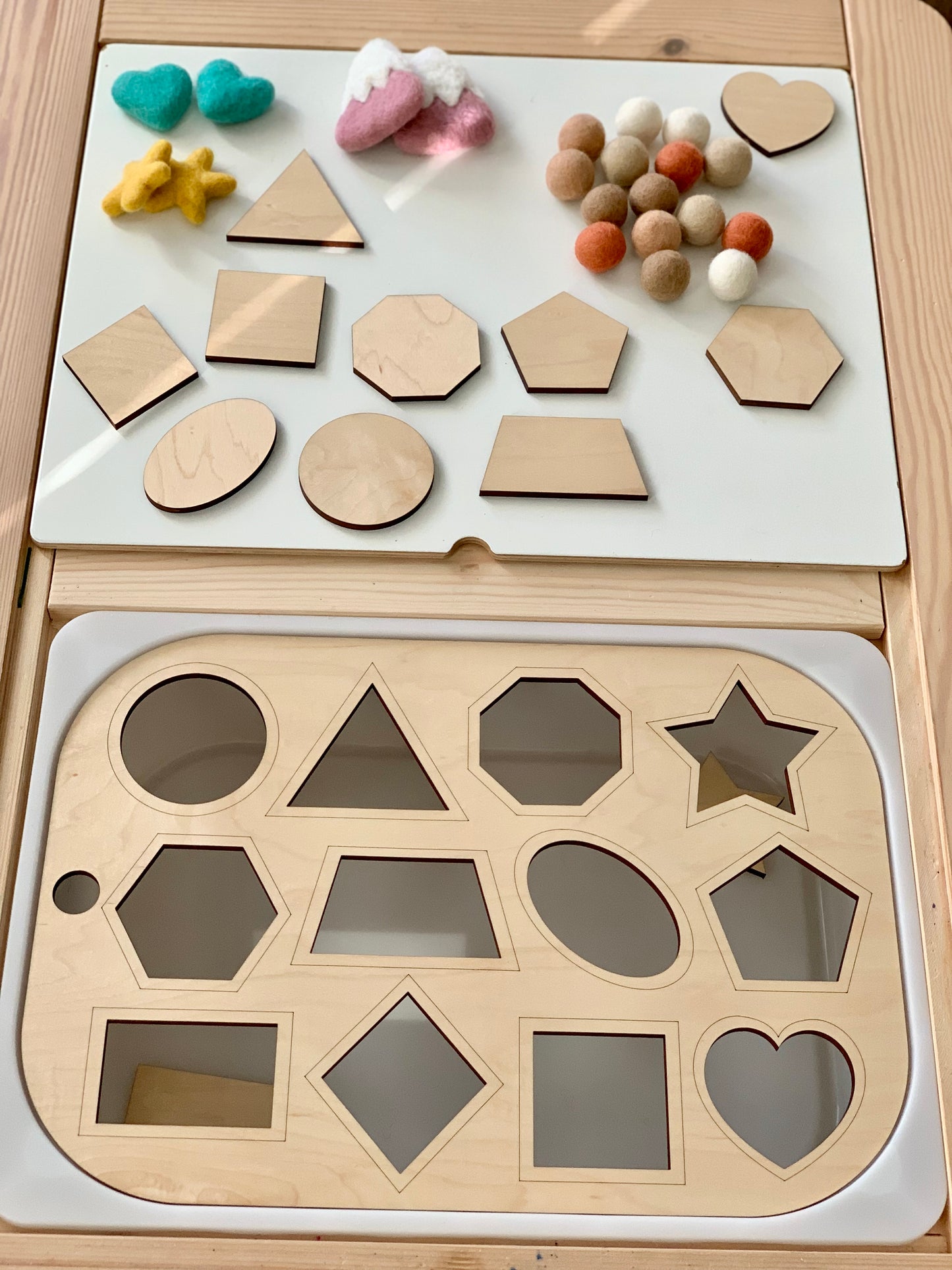 Shape Sorter Flisat Table Top Insert