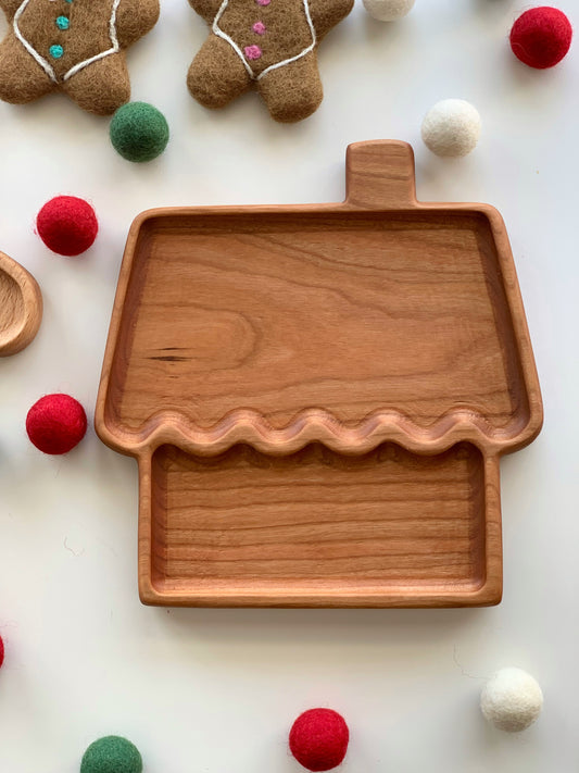 Gingerbread House Plate / Sensory Tray