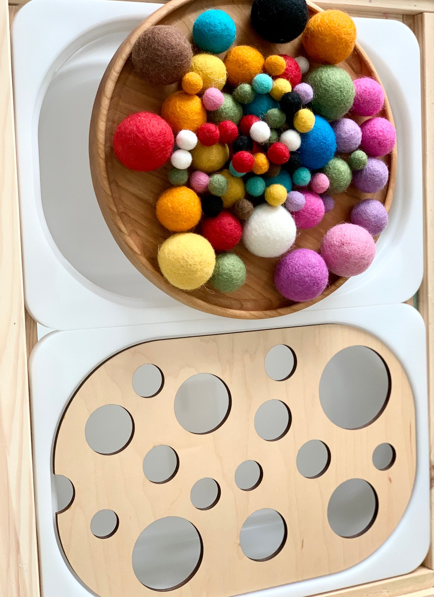 Circle / Ball Sorter Flisat Table Top Insert