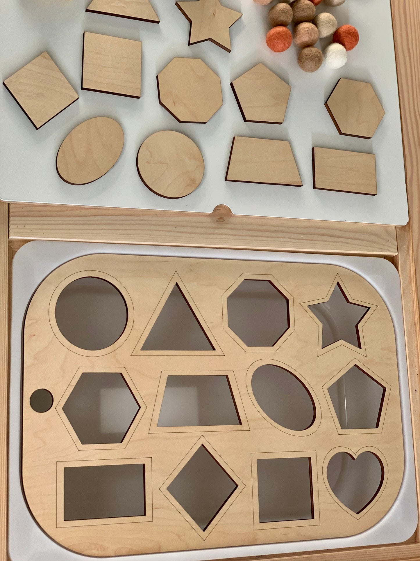 Shape Sorter Flisat Table Top Insert