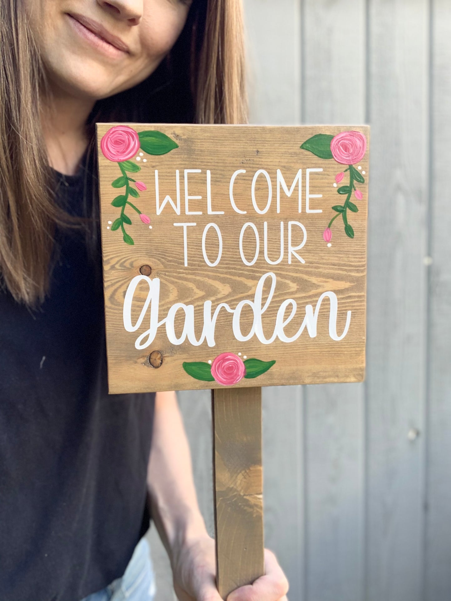 Square Garden Sign