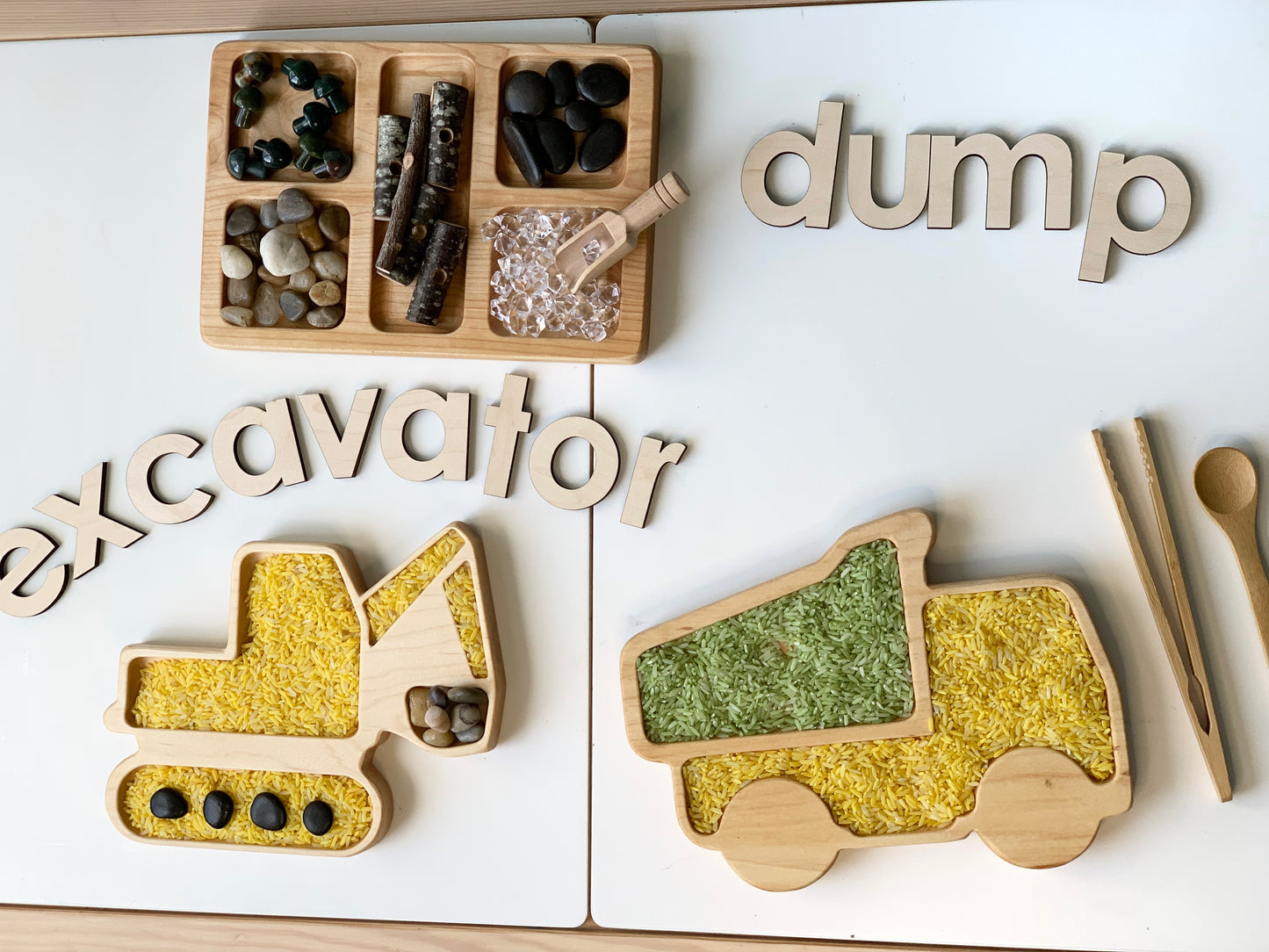 Dump Truck Plate / Sensory Tray