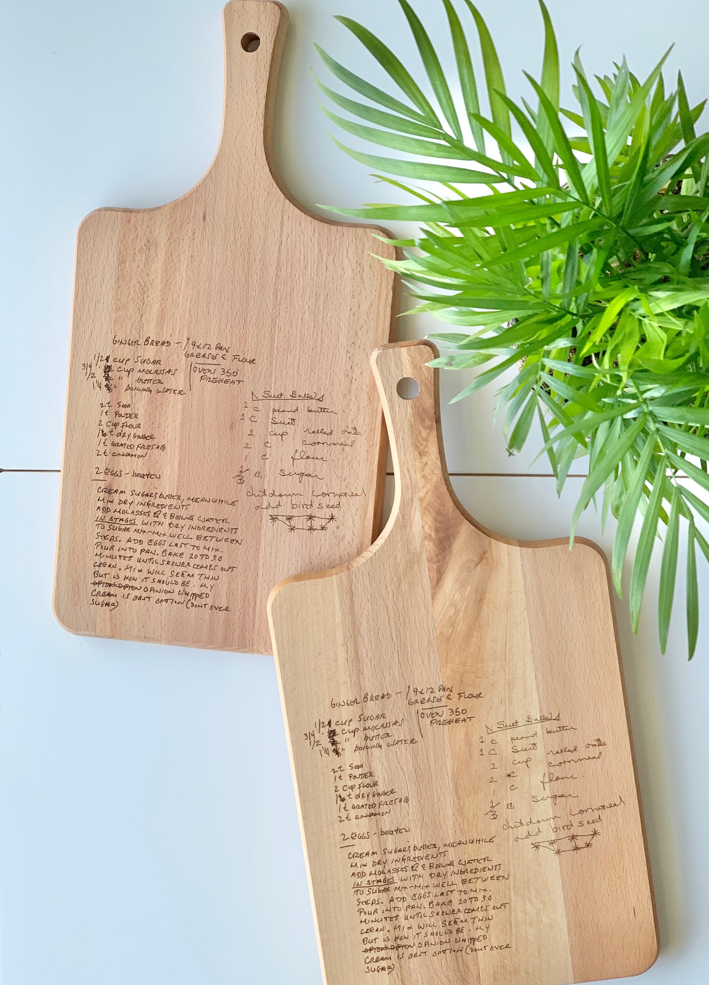 Handwritten Recipe Personalized Cutting / Serving / Charcuterie Board