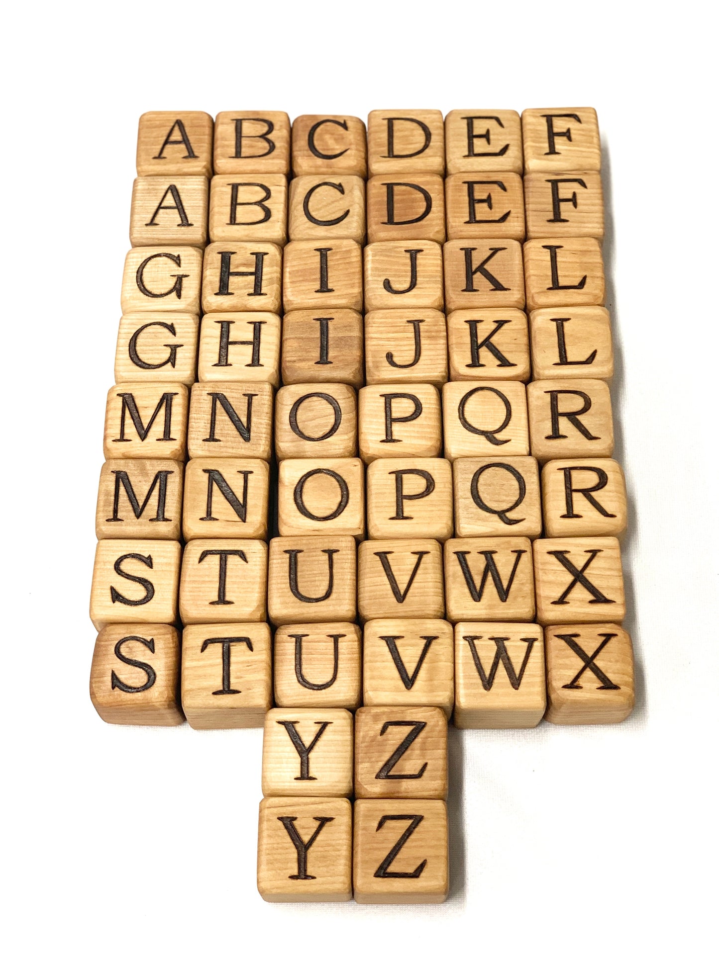 2” Alphabet Wood Blocks