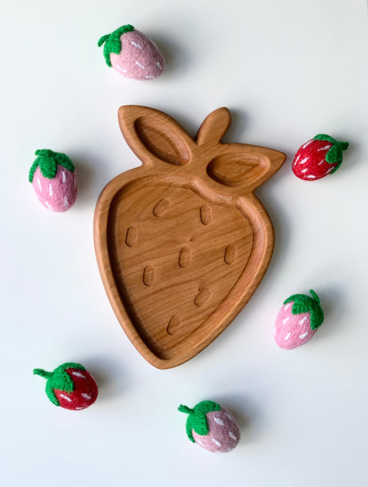 Strawberry Plate / Sensory Tray