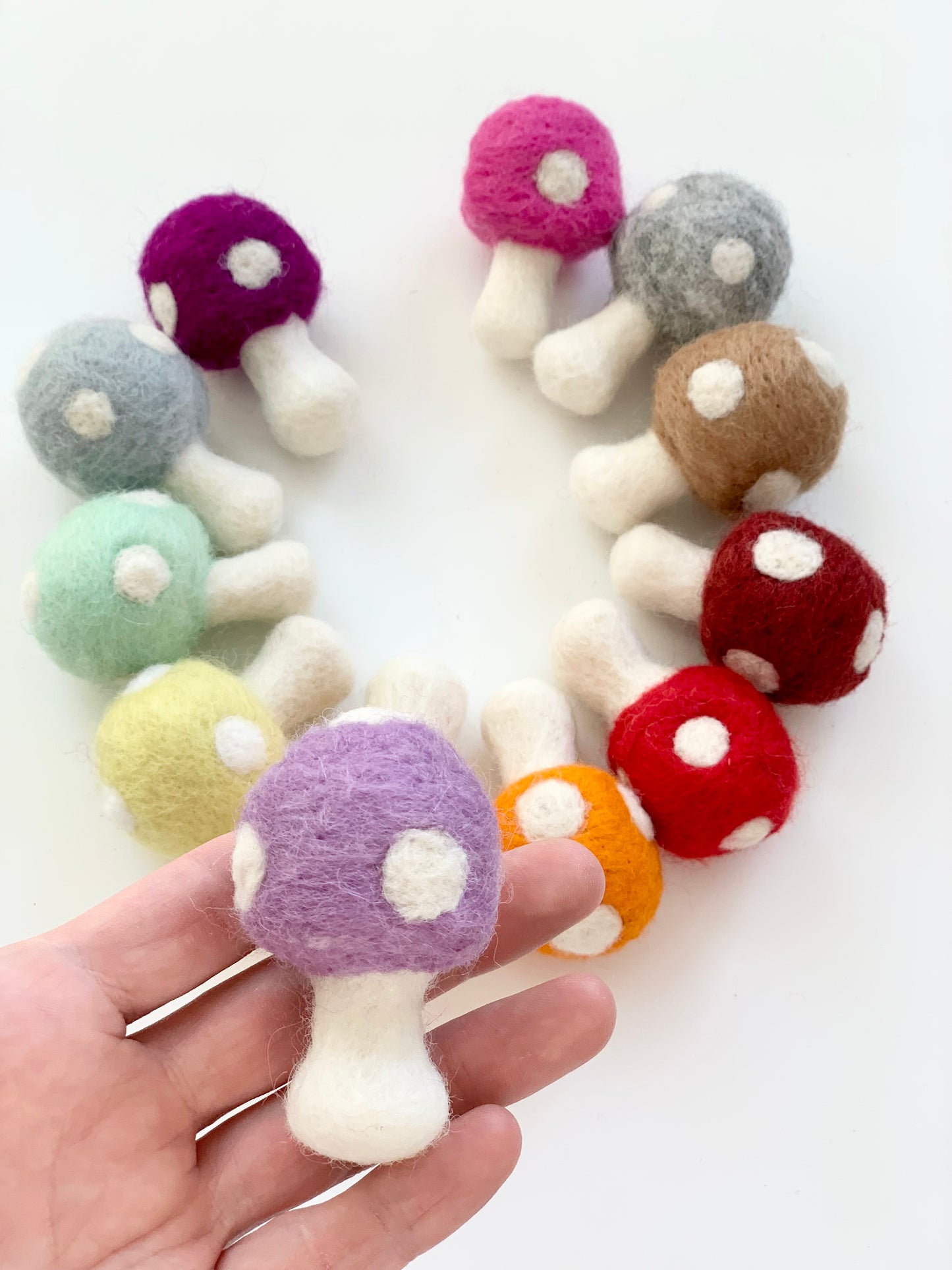 Felt Mushrooms